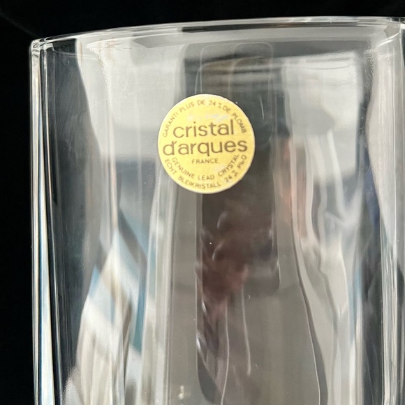 Crystal D’arques crystal vase, NWOT - Picture 6 of 7